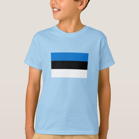 Vlag van Estland T-shirt (Voorkant)