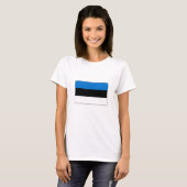 Vlag van Estland T-shirt (Voorkant volledig)
