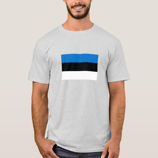 Vlag van Estland T-shirt (Voorkant)