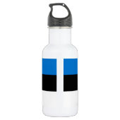 Vlag van Estland Waterfles (Achterkant)