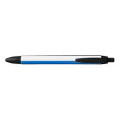 Vlag van Estland Zwarte Inkt Pen (Achterkant)