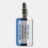 Vlag van Estse Easy ID Personal Bagagelabel (Voorkant verticaal)