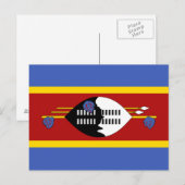 Vlag van Eswatini Briefkaart (Voorkant / Achterkant)