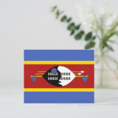 Vlag van Eswatini Briefkaart (Staand voorkant)