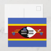 Vlag van Eswatini Briefkaart (Voorkant / Achterkant)