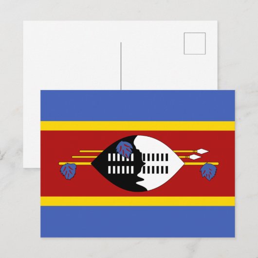 Vlag van Eswatini Briefkaart (Voorkant / Achterkant)
