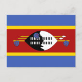 Vlag van Eswatini Briefkaart (Voorkant)