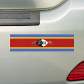 Vlag van Eswatini Bumpersticker (Op auto)