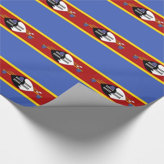 Vlag van Eswatini Cadeaupapier (Hoek)