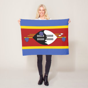 Vlag van Eswatini Fleece Deken