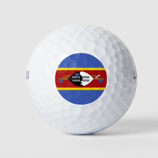 Vlag van Eswatini Golfballen (Voorkant)