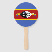 Vlag van Eswatini Handwaaier (Achterkant)