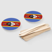 Vlag van Eswatini Handwaaier (Niet-gemonteerd)