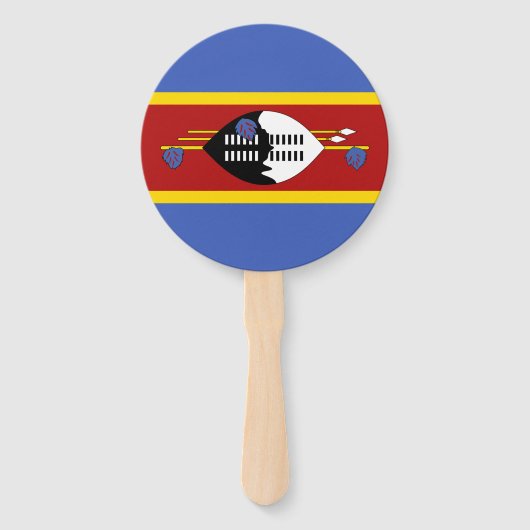 Vlag van Eswatini Handwaaier (Voorkant)