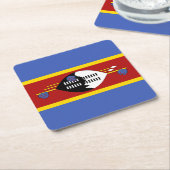 Vlag van Eswatini Kartonnen Onderzetters (Schuin)