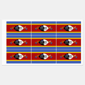 Vlag van Eswatini Labels (Vel)