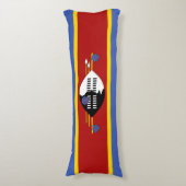 Vlag van Eswatini Lichaamskussen (Voorkant Verticaal)
