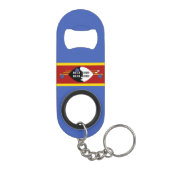 Vlag van Eswatini Mini Flessenopener (Achterkant)