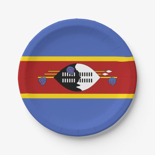 Vlag van Eswatini Papieren Bordje (Voorkant)