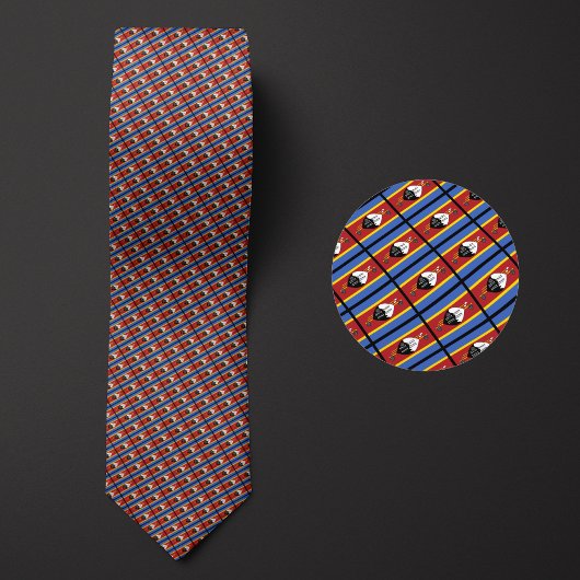 Vlag van Eswatini Patroon Stropdas