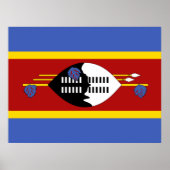 Vlag van Eswatini Poster (Voorkant)