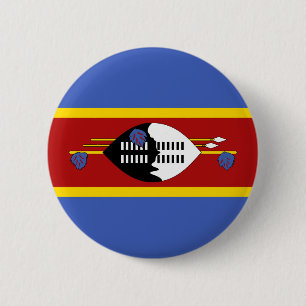 Vlag van Eswatini Ronde Button 5,7 Cm