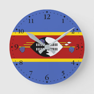 Vlag van Eswatini Ronde Klok