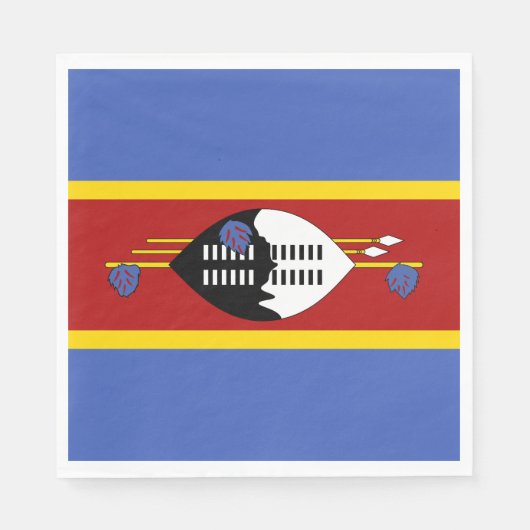 Vlag van Eswatini Servet (Voorkant)
