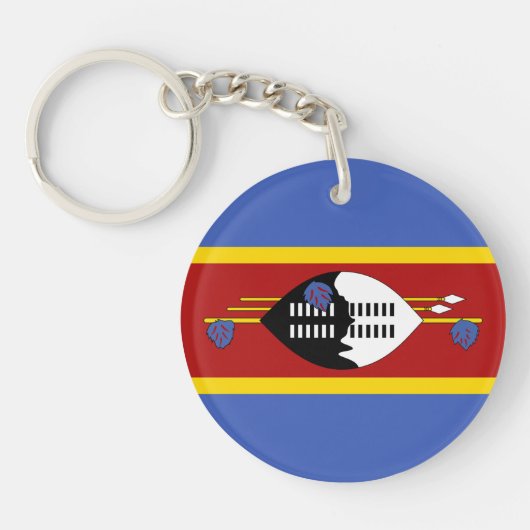Vlag van Eswatini Sleutelhanger (Voorkant)