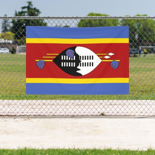 Vlag van Eswatini Spandoek (Insitu)