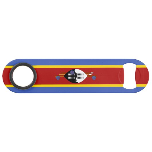 Vlag van Eswatini Speed Flessenopener (Voorkant (Horizontaal))