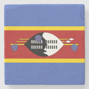 Vlag van Eswatini Stenen Onderzetter