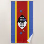 Vlag van Eswatini Strandlaken (Voorkant)