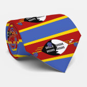 Vlag van Eswatini Stropdas (Opgerold)