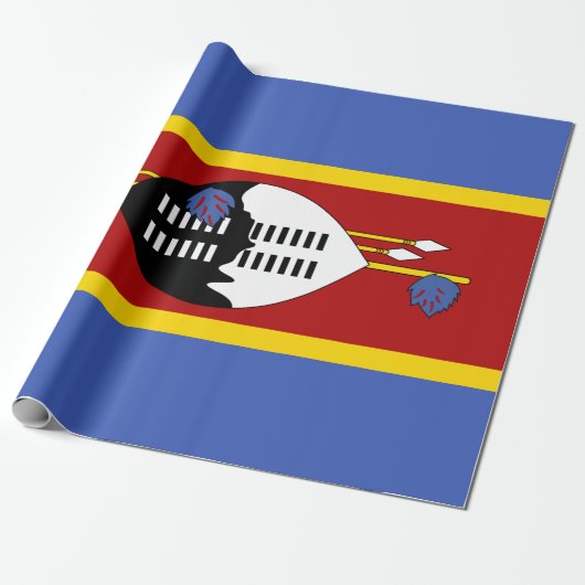 Vlag van Eswatini (Swaziland) Cadeaupapier (Uitgerold)