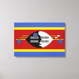 Vlag van Eswatini (Swaziland) Canvas Afdruk