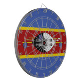 Vlag van Eswatini (Swaziland) Dartbord (Voorkant Links)