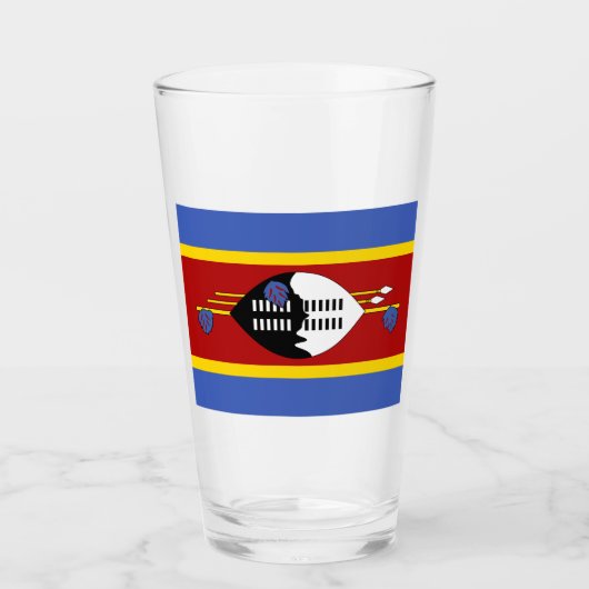 Vlag van Eswatini (Swaziland) Glas (Voorkant)