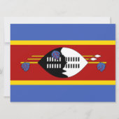 Vlag van Eswatini (Swaziland) Kaart (Voorkant)
