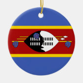 Vlag van Eswatini (Swaziland) Keramisch Ornament (Voorkant)