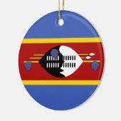 Vlag van Eswatini (Swaziland) Keramisch Ornament (Links)