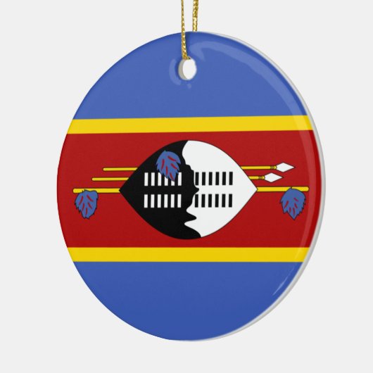 Vlag van Eswatini (Swaziland) Keramisch Ornament (Links)
