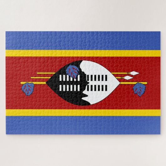 Vlag van Eswatini (Swaziland) Legpuzzel (Horizontaal)