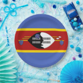 Vlag van Eswatini (Swaziland) Papieren Bordje (Feest)