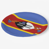 Vlag van Eswatini (Swaziland) Papieren Bordje (Gekanteld)