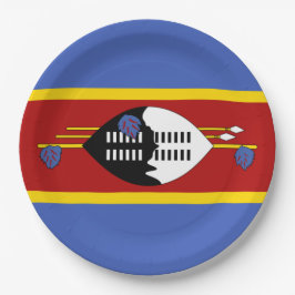 Vlag van Eswatini (Swaziland) Papieren Bordje