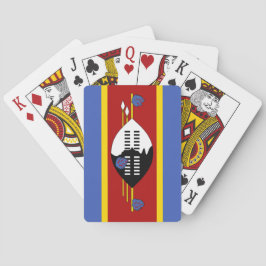Vlag van Eswatini (Swaziland) Pokerkaarten