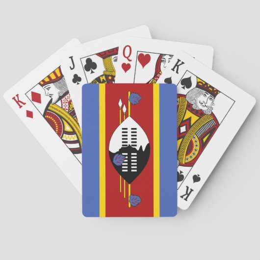 Vlag van Eswatini (Swaziland) Pokerkaarten (Achterkant)
