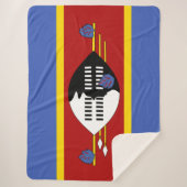 Vlag van Eswatini (Swaziland) Sherpa Deken (Voorkant)