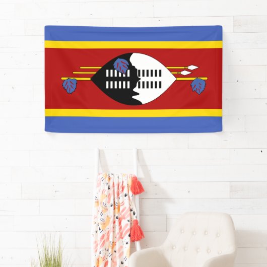 Vlag van Eswatini (Swaziland) Spandoek (Insitu)